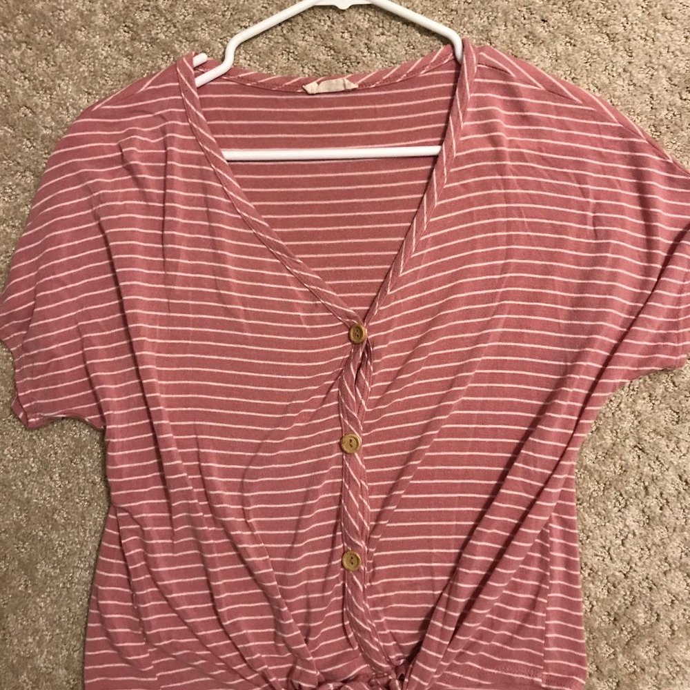 women's tie front shirt